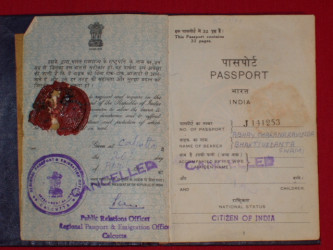 Паспорт Шрилы Прабхупады в 1971-1975 годах.