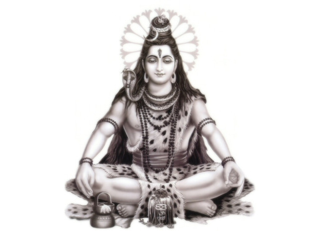 Господь Шива медитирует на Господа Санкаршану