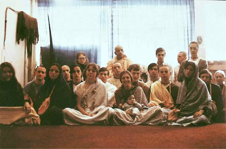  Сан-Франциско, 14 марта 1968 года. Шрила Прабхупада с учениками в день явления Господа Чайтаньи