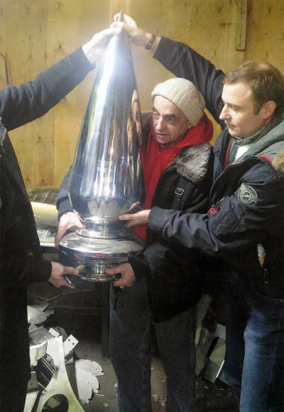Управляющий директор ХВП Шадбхуджа дас побывал на производстве в Москве зимой