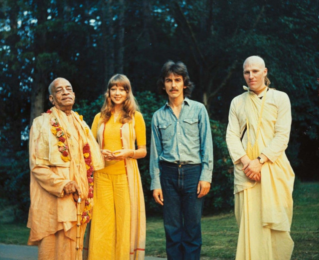 Осень 1969 года, Титтенхерст. Шрила Прабхупада, Патти Бойд, Джордж Харрисон, Дхананджая дас