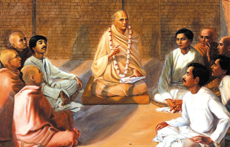 Встреча Абхай Чарана со Шрилой Бхактисиддхантой Сарасвати