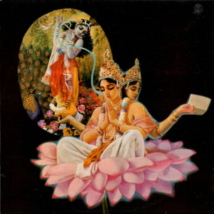 Temple Radha Krishna - Classic ISKCON Vinyl. Обложка виниловой пластинки