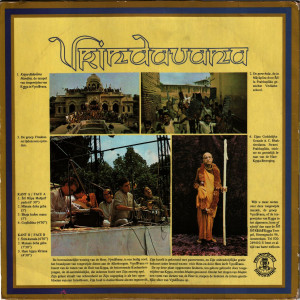 Classic ISKCON Vinyl – "Vrindavana" LP from France and/or Holland