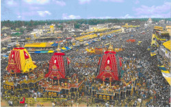 Фестиваль Ратха-ятра в Джаганнатха-Пури в 2012 году