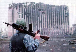 После боёв в Грозном. Чеченская войн