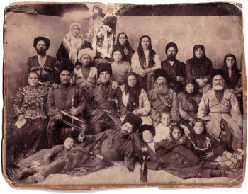Большая казачья семья (фото до 1917 года)