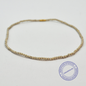 Кантхималы (бусы) из Туласи. 1 ряд. С Радха-кунды (эксклюзив). Средние. Светлые.