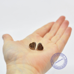 Серьги из Туласи с Радха-кунды, сердце