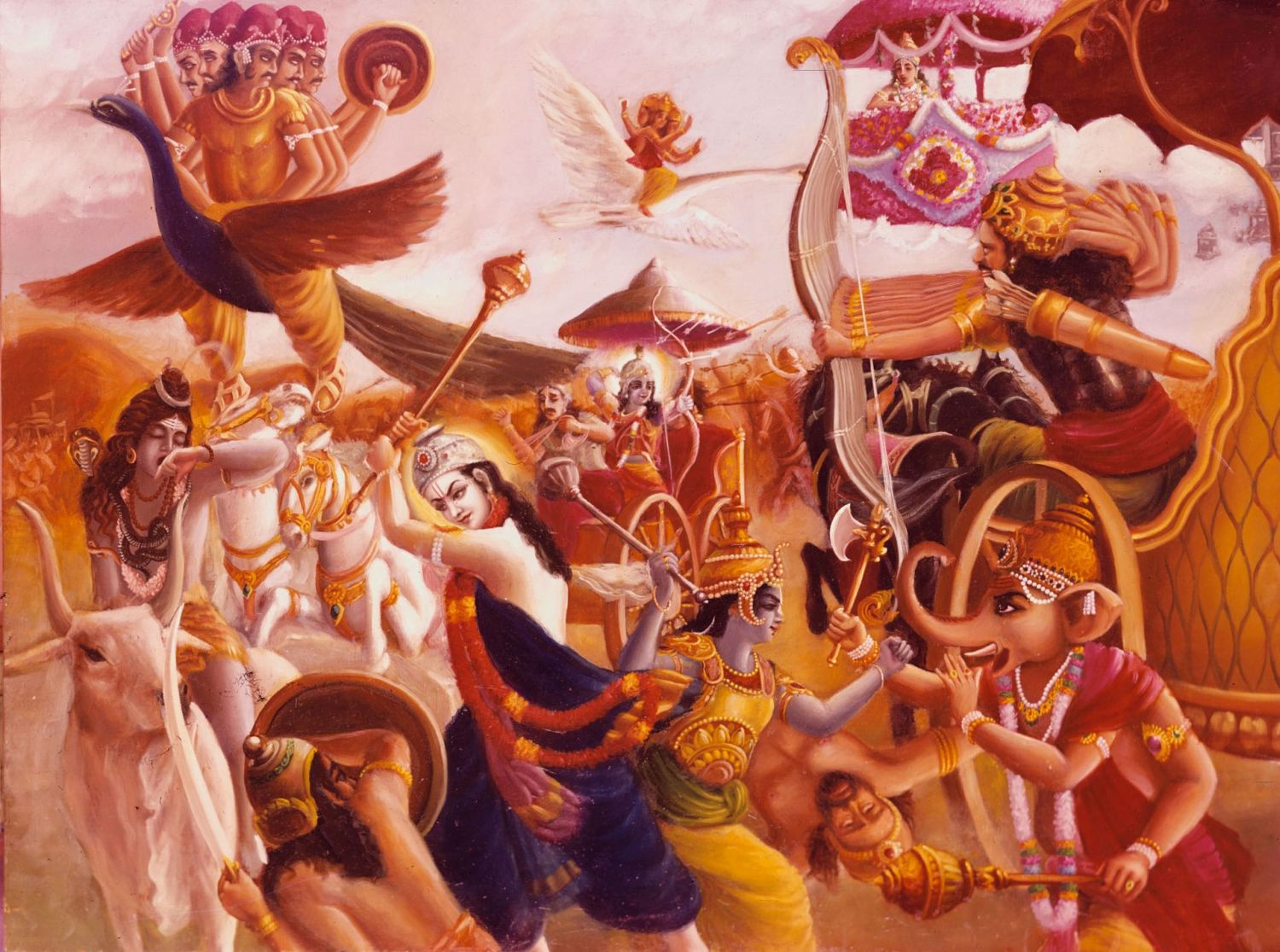 krishna v odinochku srajalsya