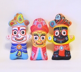 Мягкие игрушки "Джаганнатх, Баладева, Субхадра", 17 см