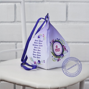 Мешочек для четок "Шри Радха", фиолетовый