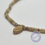 Кантхималы (бусы) из Туласи. 1 ряд. С кулоном и бусинами Шри Радхе. С Радха-кунды (эксклюзив). Светлые.