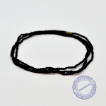 Кантхималы (бусы) из Туласи. 3 ряда. С Радха-кунды (эксклюзив). Средние. Темные.