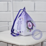 Мешочек для четок "Шри Радха", фиолетовый