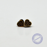 Серьги из Туласи с Радха-кунды, сердце