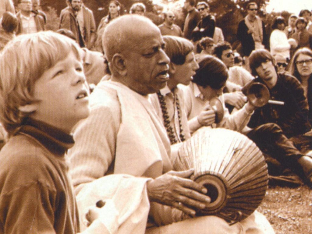 1967 San-Francisko Kirtan na Holme hippi v Golden-Gate parke